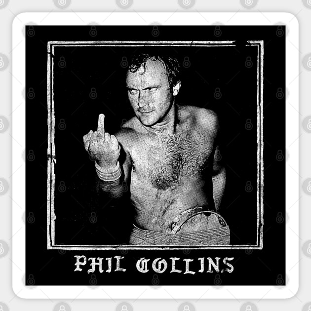 Phil Collins // Punksthetic Fan Art Design Sticker by DankFutura